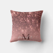 かわいいバラ金ゴールドグリッター クッション (裏面)