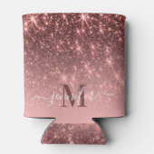 かわいいバラ金ゴールドグリッター 缶クーラー (裏面)