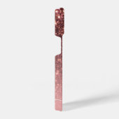 かわいいバラ金ゴールドグリッター iPhoneケース (右側面)