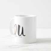 かわいいバラ金ゴールドハートユキバレンタインデー コーヒーマグカップ (正面左)