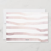 かわいいバラ金ゴールドハートYou Photo Valentine's Day シーズンカード (裏面)