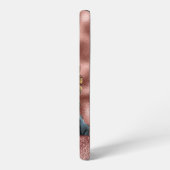 かわいいバラ金ゴールドピンクヨークシャーテリアドッグネームシかわいらしック SAMSUNG GALAXYケース (左側面)