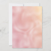 かわいいバラ金ゴールドフェイクシルバーグリッタークリスマス 招待状 (裏面)