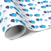 かわいいバルーンハートベビーシャワー誕生日 ラッピングペーパー (ロールコーナー)