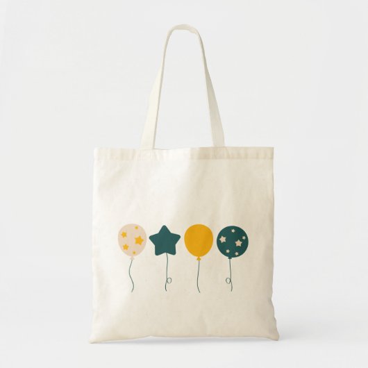 かわいいバルーンパターンのトートバッグ トートバッグ (正面)