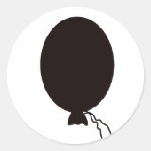 かわいいバルーンプランナーシール ラウンドシール (正面)