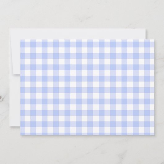 かわいいバルーン男の赤ちゃんシャワー 招待状 (裏面)