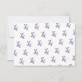 かわいいバルーン1stバースデーフォトサンキューカード サンキューカード (裏面)