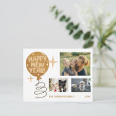 かわいいバルーン3枚の写真はがき ポストカード (スタンド正面)