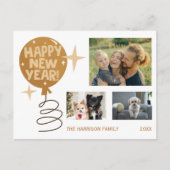 かわいいバルーン3枚の写真はがき ポストカード (正面)