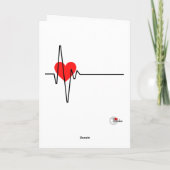 かわいいバレおもしろいンタインカード カード (裏面)