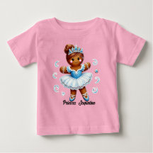 かわいいバレエのジンジャーブレッドの女の子のTシャツ