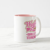 かわいいバレエの先生 ツートーンマグカップ (正面右)