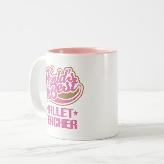 かわいいバレエの先生 ツートーンマグカップ (正面左)