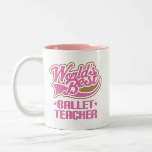 かわいいバレエの先生 ツートーンマグカップ (左)
