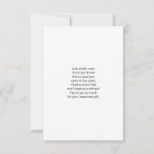 かわいいバレエダンサーの脚&スリッパ サンキューカード (裏面)