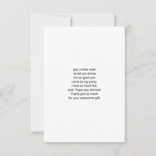 かわいいバレエダンサーの脚&スリッパ サンキューカード (裏面)