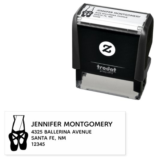 かわいいバレエダンサーの脚&スリッパ セルフインキングスタンプ (インサイチュ)