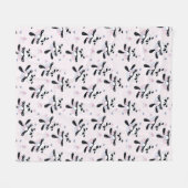 かわいいバレリナパンダが動物の踊りをクマ フリースブランケット (正面(横))