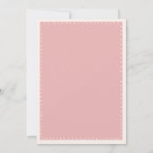 かわいいバレリナユニコーンダスティピンクガール誕生日 招待状 (裏面)