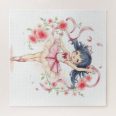 かわいいバレリーナの女の子 ジグソーパズル (横)