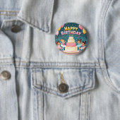 かわいいバレリーナの誕生日テーマ 缶バッジ (インサイチュ)