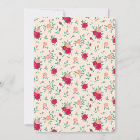 かわいいバレリーナガールバースデーパーティーの写真 招待状 (裏面)