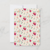 かわいいバレリーナガールバースデーパーティーの招待状 招待状 (裏面)