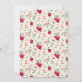 かわいいバレリーナガールバースデーパーティーの招待状 招待状 (裏面)