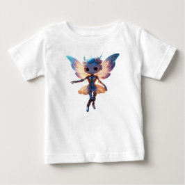 かわいいバレリーナダンシングロボットピクシー ベビーTシャツ