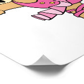 かわいいバレリーナベア ポスター (角)