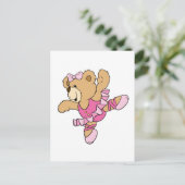 かわいいバレリーナベア ポストカード (スタンド正面)