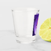 かわいいバレリーナ猫の真夜中の木 ショットグラス (左)