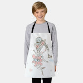 かわいいバレリーナ エプロン (着用した状態)