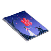 かわいいバレリーナ&キャットナイトスカイ ノートブック (右側)