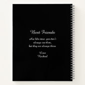 かわいいバレリーナ&キャットナイトスカイ ノートブック (裏面)