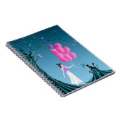 かわいいバレリーナ&キャットナイトスカイ ノートブック (右側)