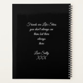 かわいいバレリーナ&キャットナイトスカイ プランナー手帳 (裏面)