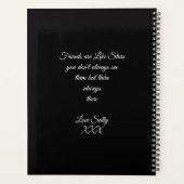 かわいいバレリーナ&キャットナイトスカイ プランナー手帳 (裏面)