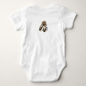 かわいいバレリーナ ベビーボディスーツ (裏面)