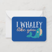 かわいいバレンタおもしろいンの日を愛でてね ノートカード (正面)