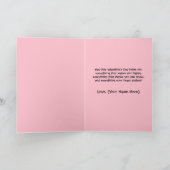 かわいいバレンタインのカード、ホッキョクグマ シーズンカード (内部)