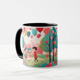 かわいいバレンタインのコーヒーマグ マグカップ