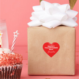 かわいいバレンタインのステッカーがパーソナライズ ハートシール