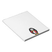 かわいいバレンタインのペンギンおもしろいアニメ ノートパッド (アングル)