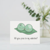 かわいいバレンタインのポストカード。 シーズンポストカード (スタンド正面)