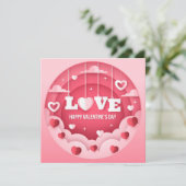 かわいいバレンタインのメモ シーズンカード (スタンド正面)