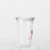 かわいいバレンタインのユニコーン アクリルタンブラー (右)