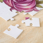 かわいいバレンタインのユニコーン ジグソーパズル (側面)