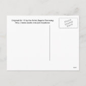 かわいいバレンタインのラブカエル シーズンポストカード (裏面)